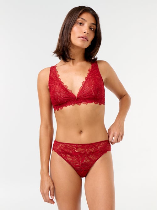 Culotte en dentelle pailletée - Kiabi Culotte en dentelle pailletée - Kiabi