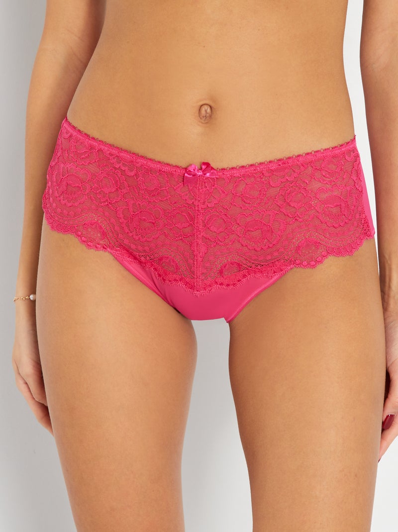 Culotte en dentelle 'Playtex' Rose - Kiabi