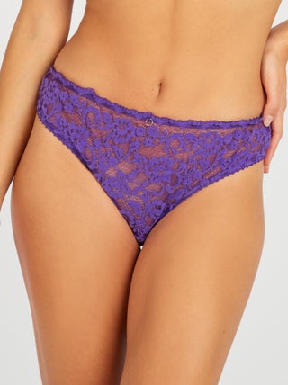 Culotte en dentelle velours doux