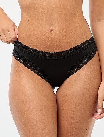 Culotte en microfibre côtelée