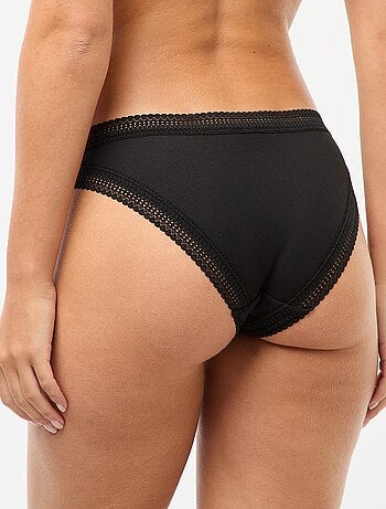 Culotte en microfibre côtelée