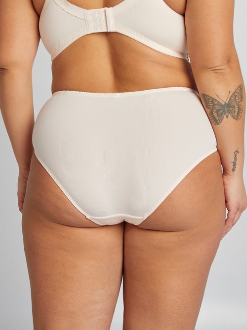 Culotte en microfibre côtelée - Kiabi