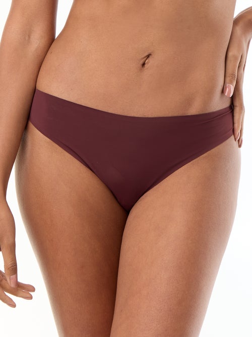 Culotte en microfibre et en dentelle - Kiabi Culotte en microfibre et en dentelle - Kiabi