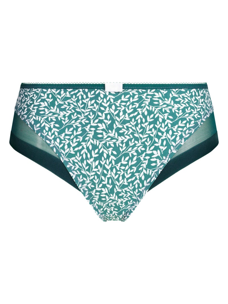 Culotte en microfibre et tulle Generous Classic Vert - Kiabi