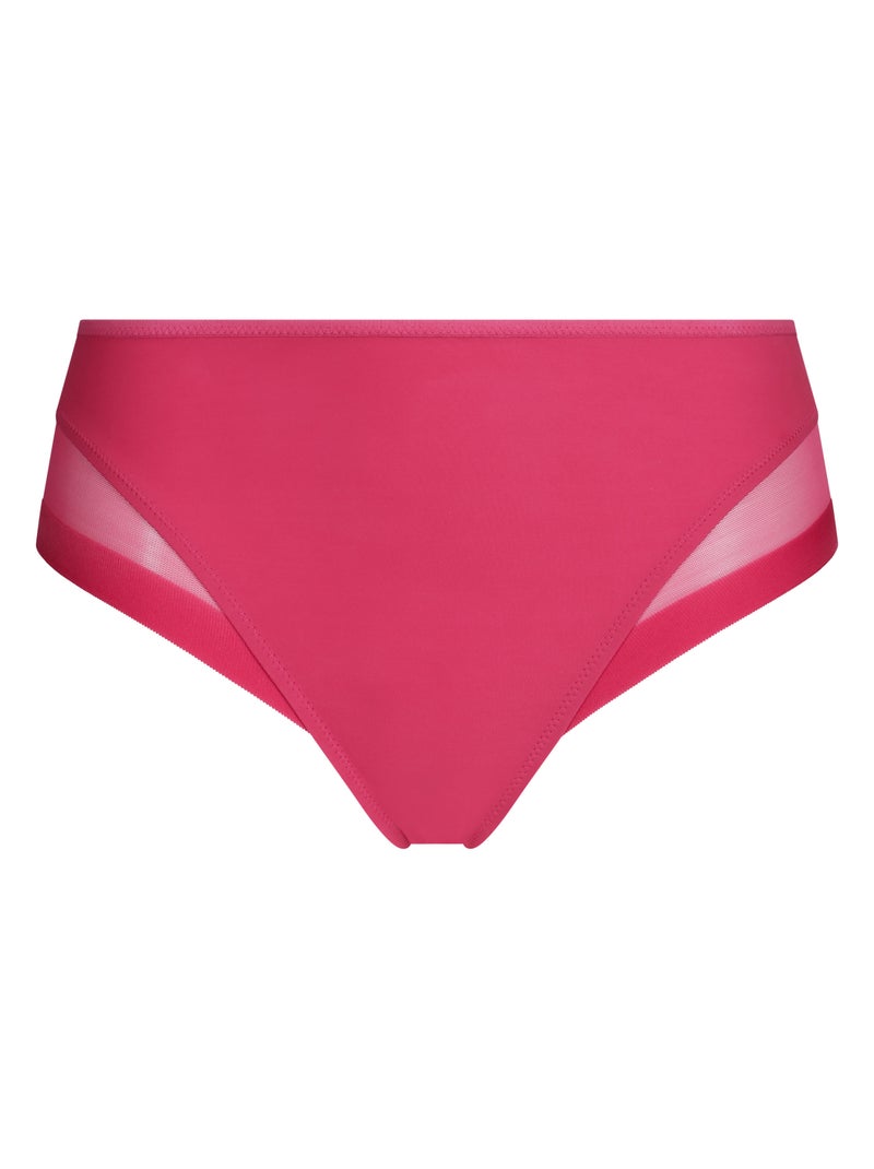 Culotte en microfibre et tulle Generous Essentiel Rose framboise - Kiabi
