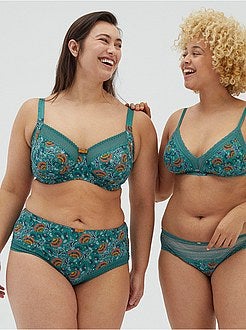 Culotte en microfibre imprimée - Kiabi