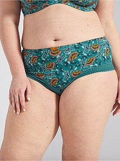 Culotte en microfibre imprimée - Kiabi