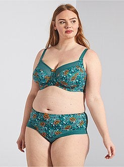 Culotte en microfibre imprimée - Kiabi