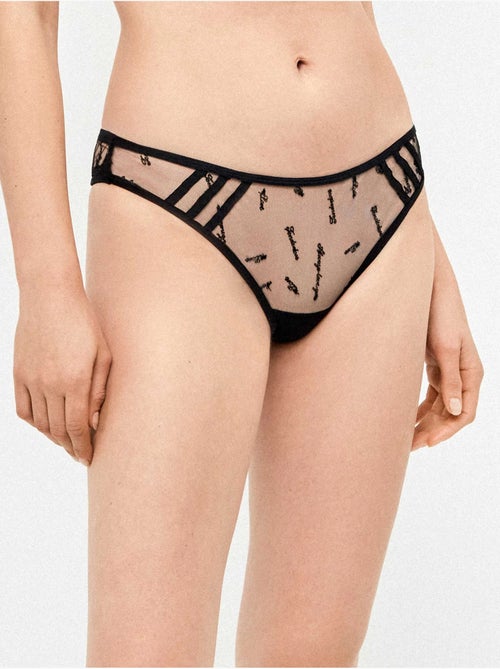 Culotte en tulle brodé et satin - Kiabi