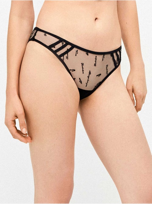 Culotte en tulle brodé et satin - Kiabi