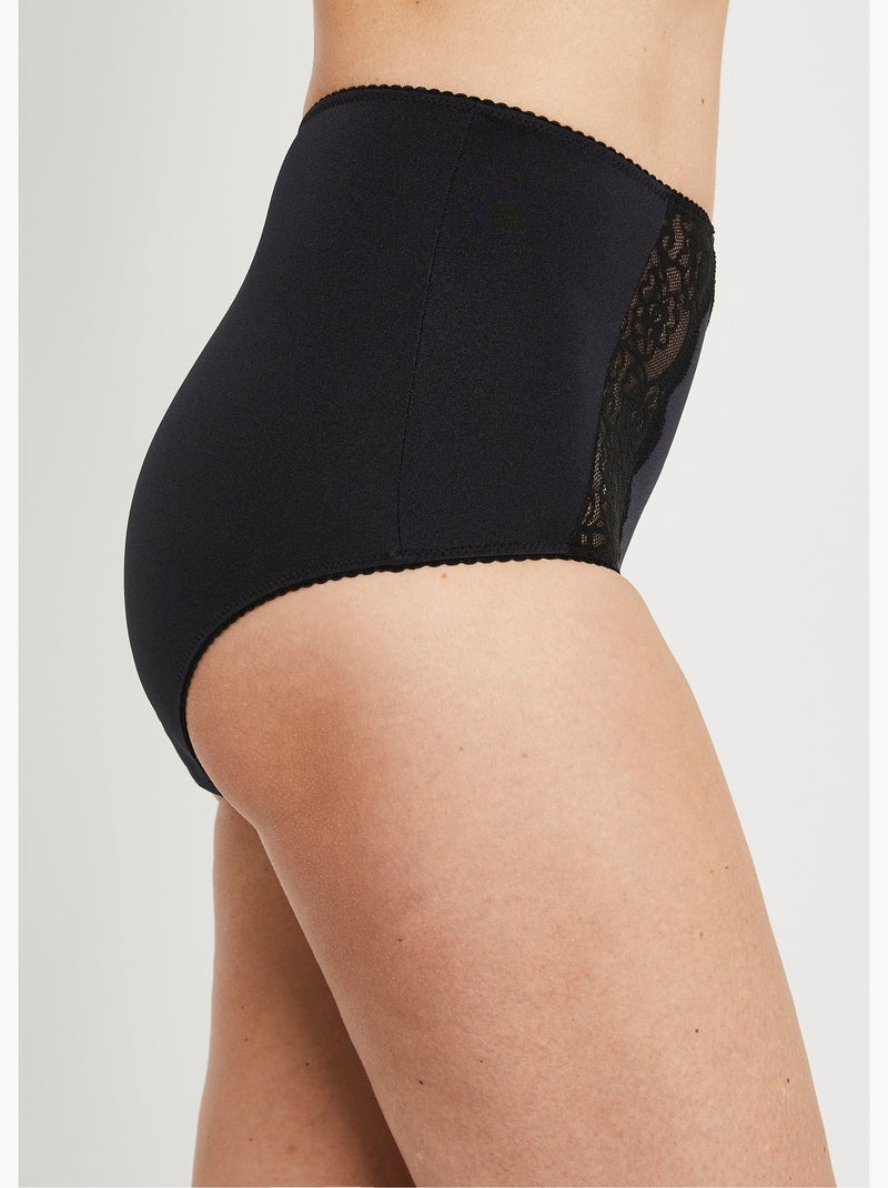 Culotte enveloppante dentelle - Afibel Noir - Kiabi