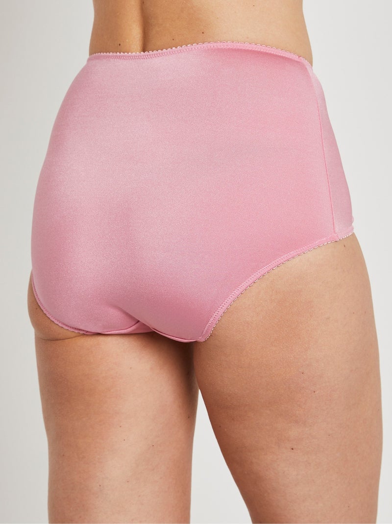 Culotte enveloppante dentelle - Afibel Rose - Kiabi