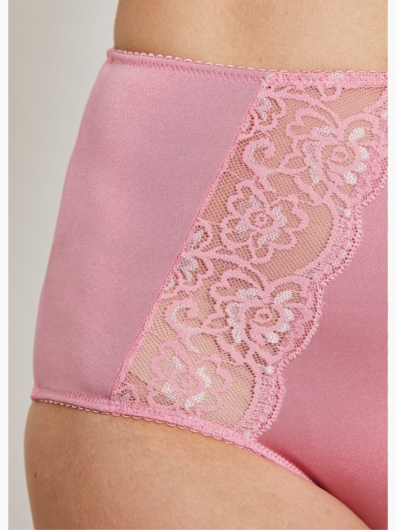 Culotte enveloppante dentelle Rose - Kiabi