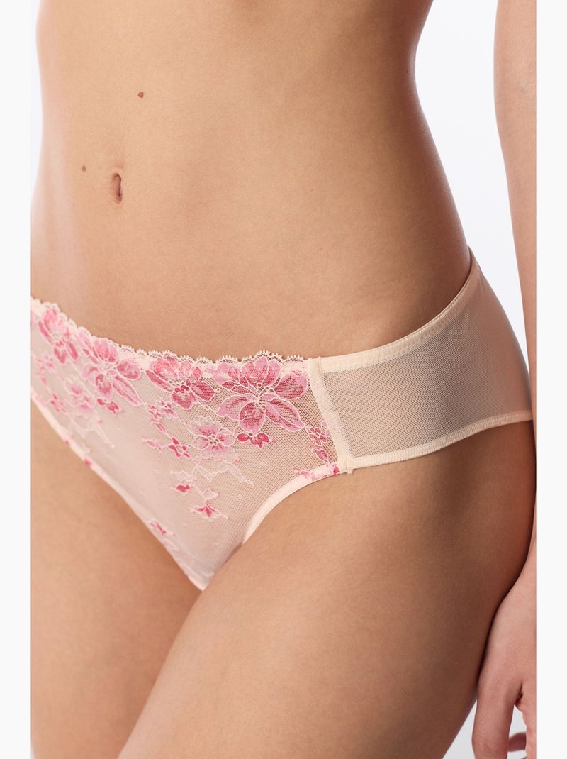 Culotte femme à fleurs penti Beige argile - Kiabi