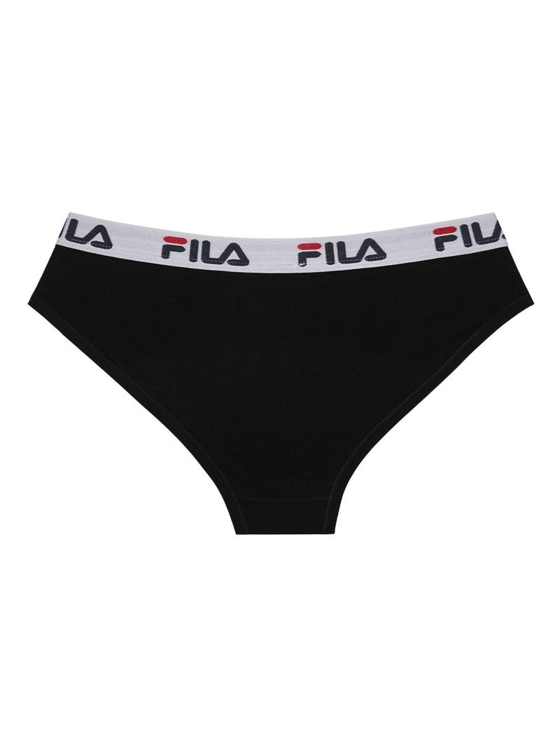 Culotte femme coton Fila 6043 Uni Fila Noir - Kiabi