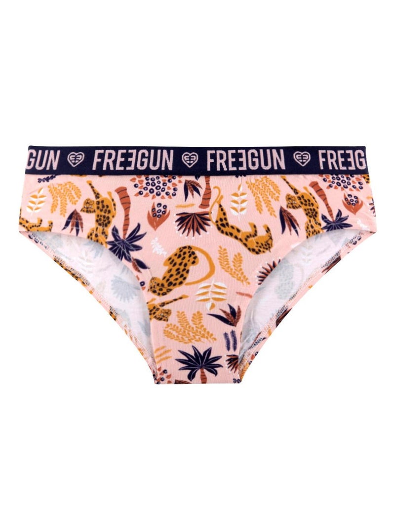 Culotte femme en coton Leo Freegun Rose - Kiabi