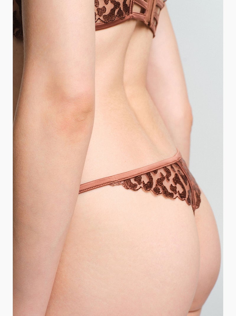 Culotte femme fera string penti Marron - Kiabi