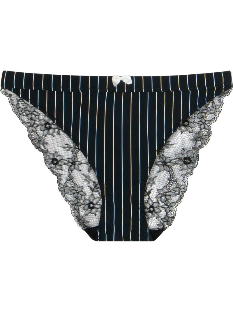 Culotte femme love mood cute passio Noir - Kiabi