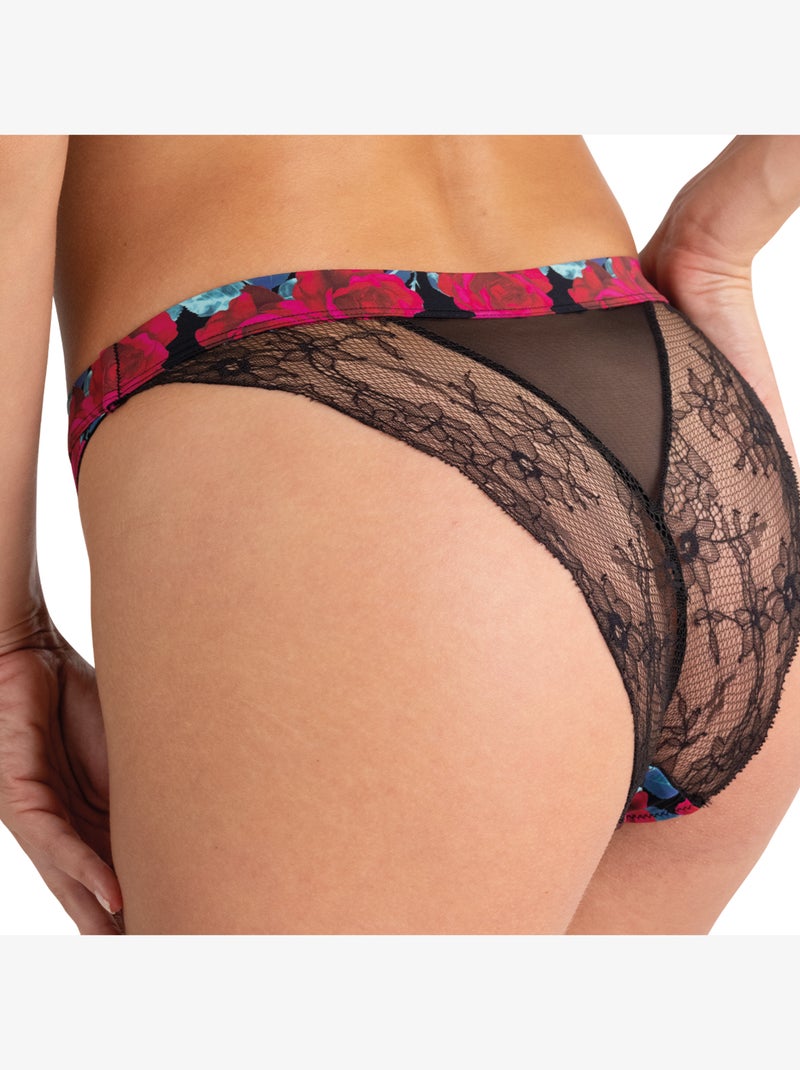 Culotte femme Love Mood Cute Passio Noir / Vert / Rouge - Kiabi