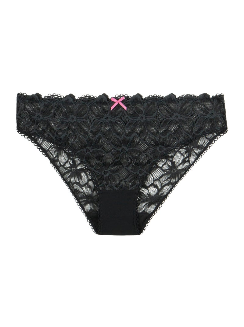 Culotte femme Love Mood Pretty Passio Noir - Kiabi
