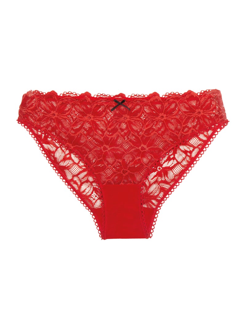 Culotte femme Love Mood Pretty Passio Rouge - Kiabi
