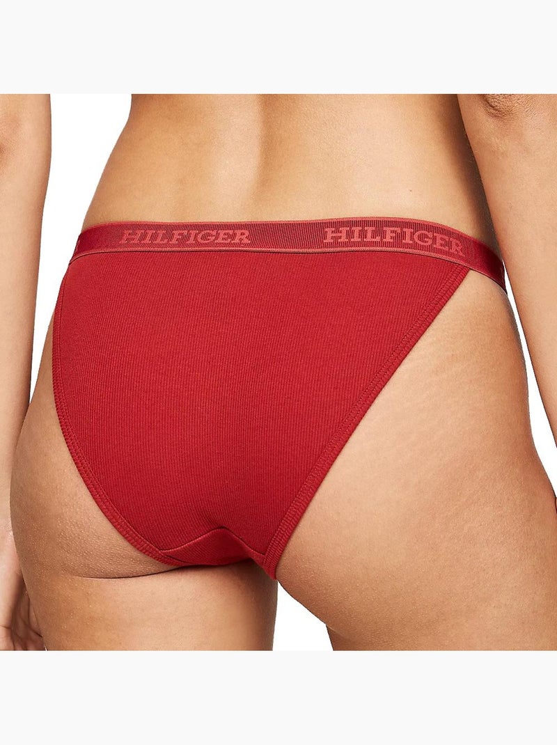 Culotte Femme Tommy Hilfiger Dark Rouge - Kiabi