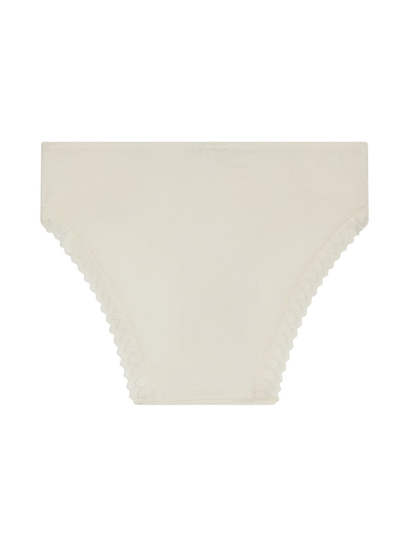 Culotte fille Daily Coton Blanc cassé - Kiabi