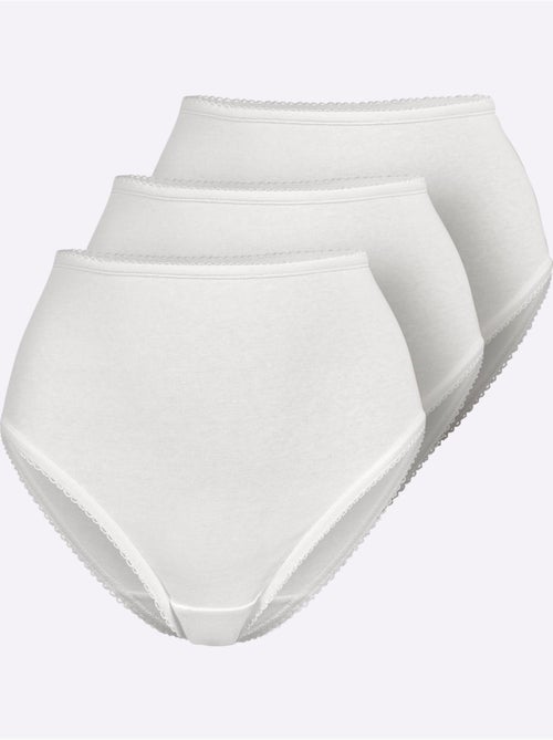 Culotte Gainante Côtes Fines - Taille Standard - Witt - Lot de 3 - Kiabi
