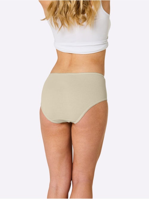 Culotte Gainante Côtes Fines - Taille Standard - Witt - Lot de 3 - Kiabi