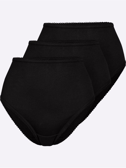 Culotte Gainante Côtes Fines - Taille Standard - Witt - Lot de 3 - Kiabi