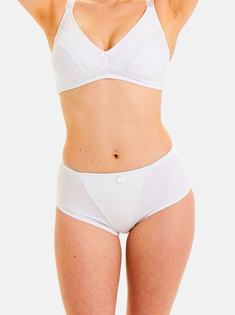 Culotte gainante GALBANTE - Pomm'Poire Blanc - Kiabi