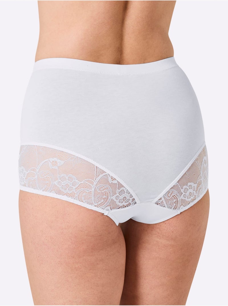 Culotte Gainante Jersey Fin - Taille Standard - Witt - Lot de 2 Blanc - Kiabi