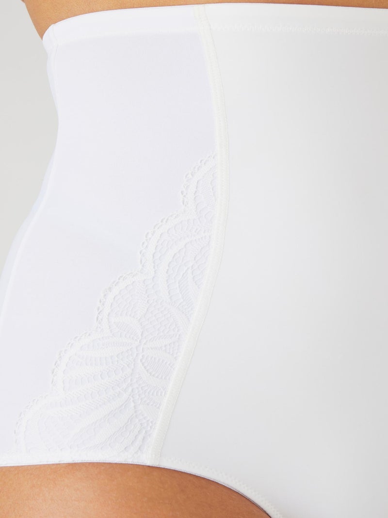 Culotte gainante maintien ferme Perfect Fit by Damart - Damart Blanc - Kiabi