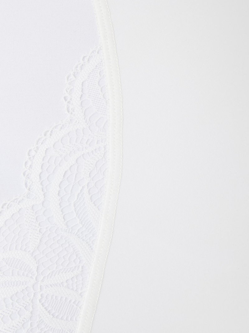 Culotte gainante maintien ferme Perfect Fit by Damart - Damart Blanc - Kiabi