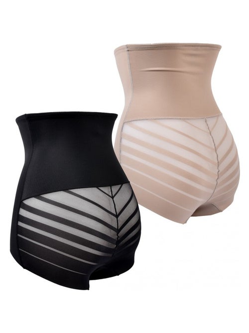 Culotte Gainante Sculptante TRESS Effet AMINCISSANT - Pack de 2 - Kiabi