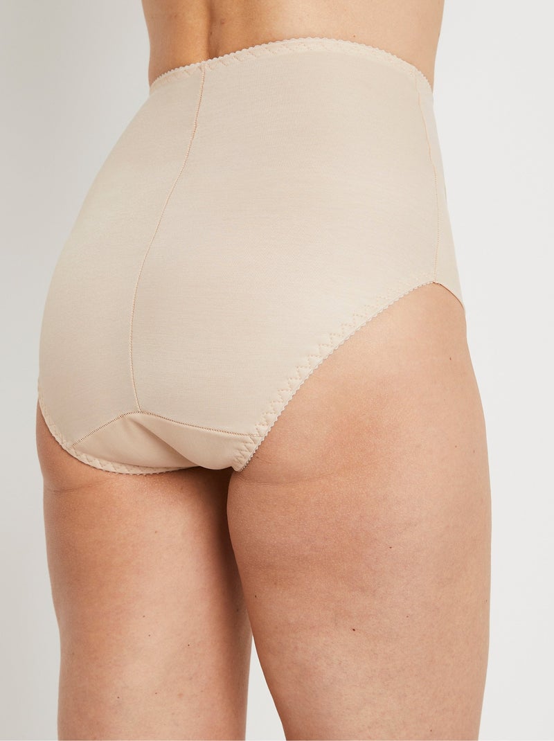 Culotte gainante taille haute - Afibel Beige - Kiabi