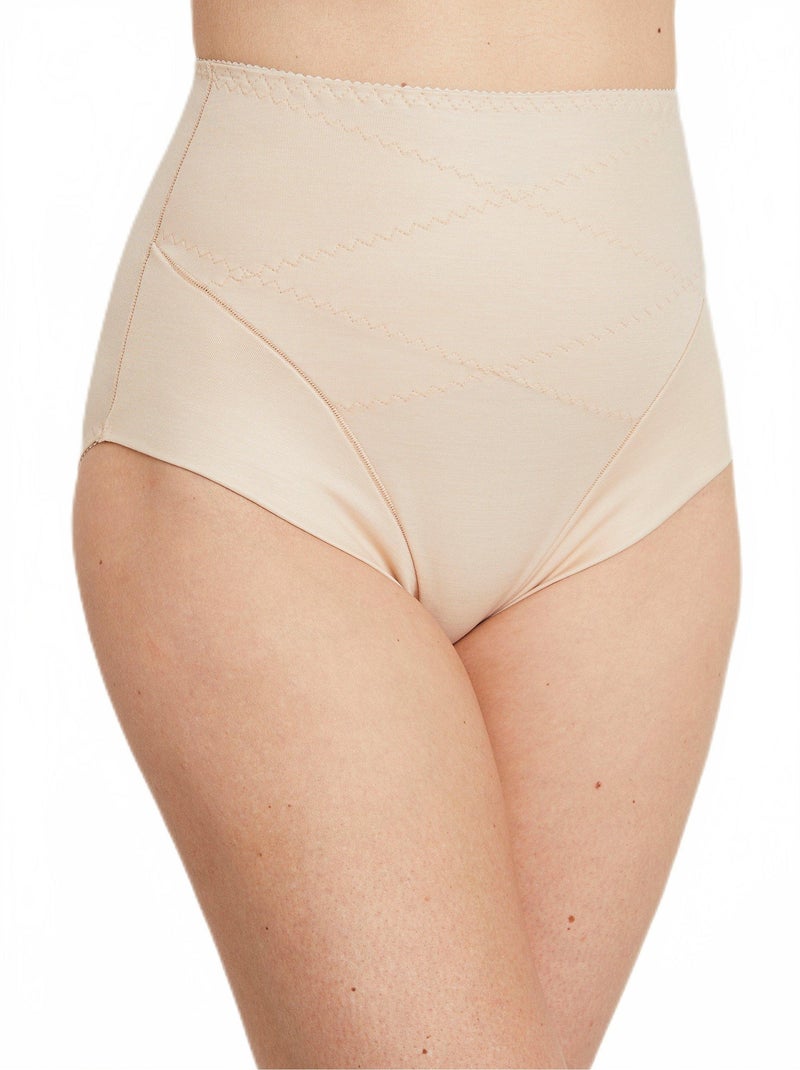 Culotte gainante taille haute Beige - Kiabi