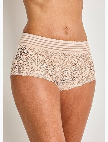 Culotte gainante taille haute dentelle - Afibel