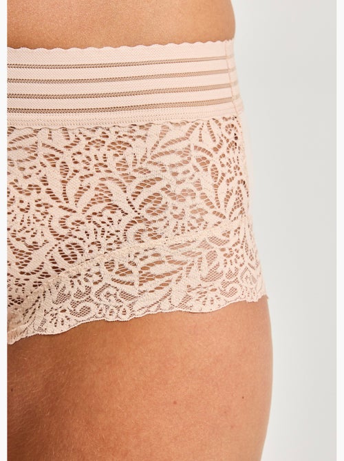 Culotte gainante taille haute dentelle - Afibel - Kiabi