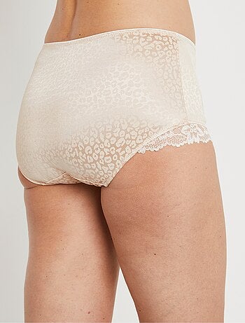 Culotte gainante taille haute léopard