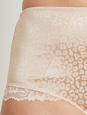 Culotte gainante taille haute léopard