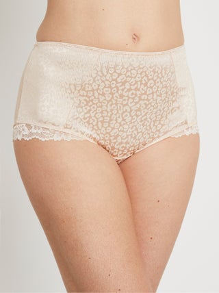 Culotte gainante taille haute léopard