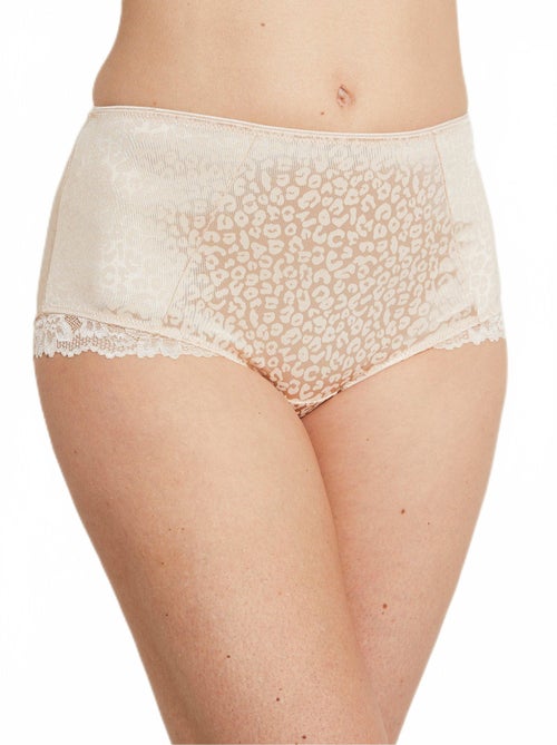 Culotte gainante taille haute léopard - Kiabi