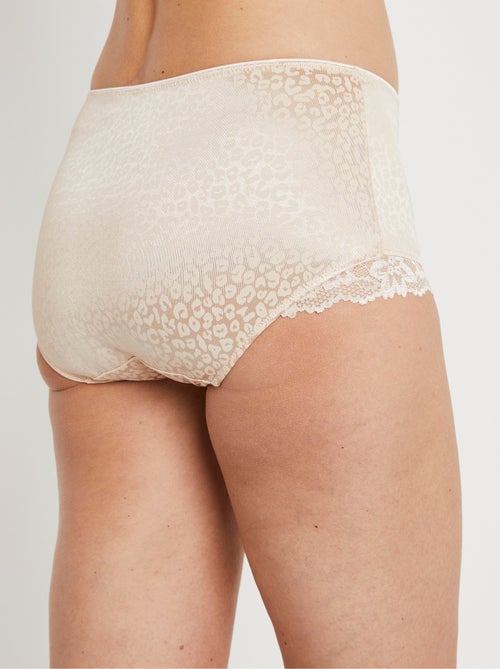 Culotte gainante taille haute léopard - Kiabi