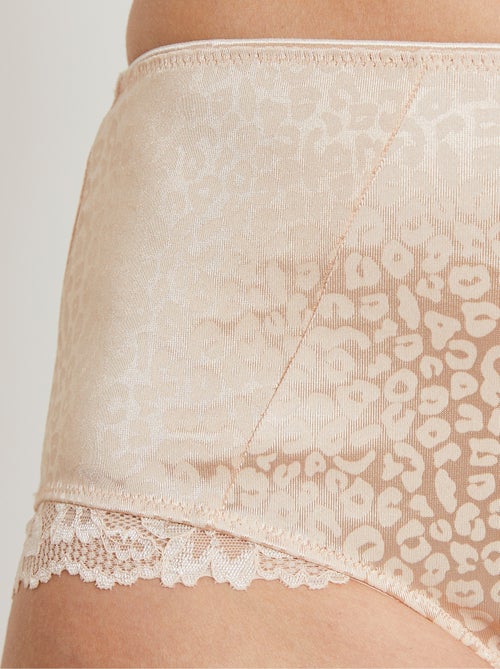 Culotte gainante taille haute léopard - Kiabi