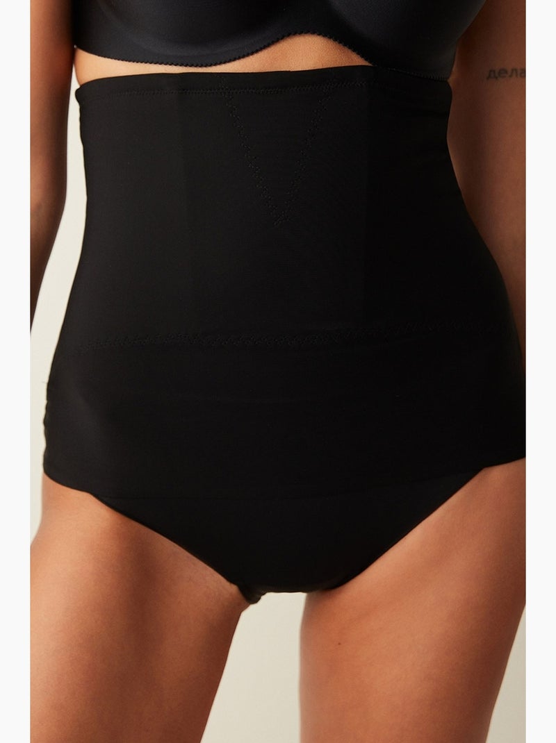 Culotte gainante taille haute penti Noir - Kiabi