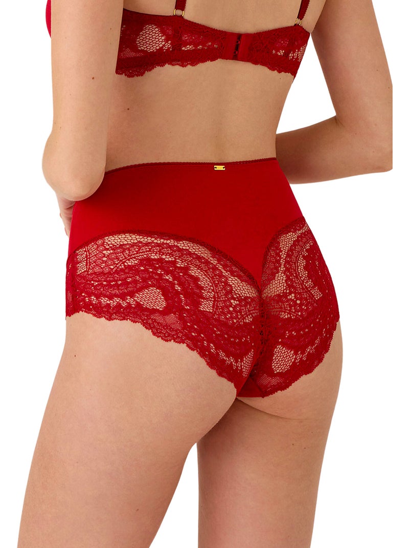 Culotte gainante taille haute renatta Rouge - Kiabi