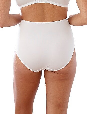Culotte gainante taille haute tulle brodé