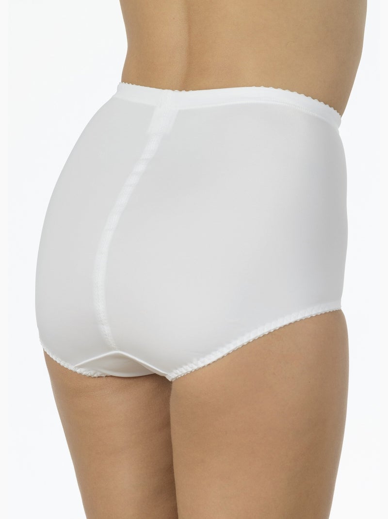 Culotte gaine sculptante, taille haute - AFIBEL Blanc - Kiabi