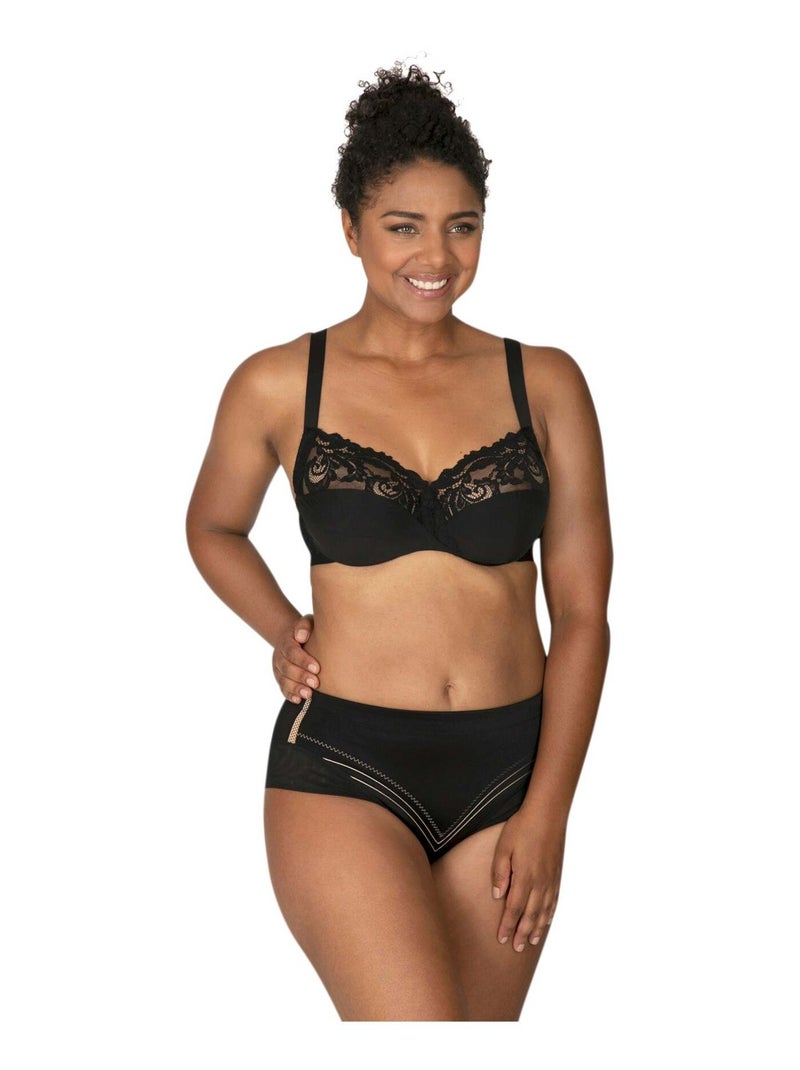 Culotte galbante BODY GALBE Beige/Noir - Kiabi